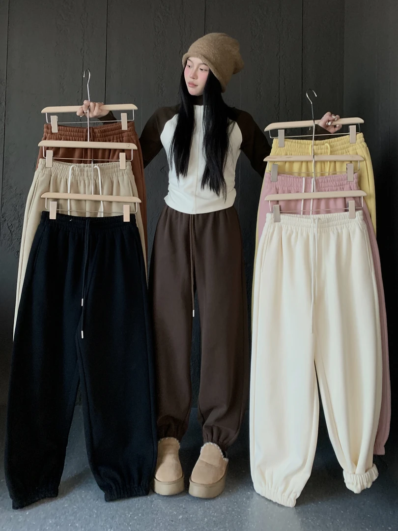 杨杨 2K2-加厚加绒收束脚卫裤68172