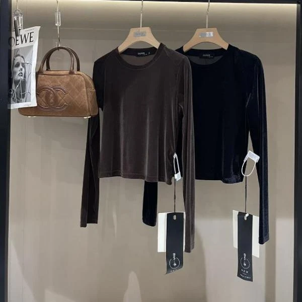 杨杨 HZ-秋冬丝绒上衣23260