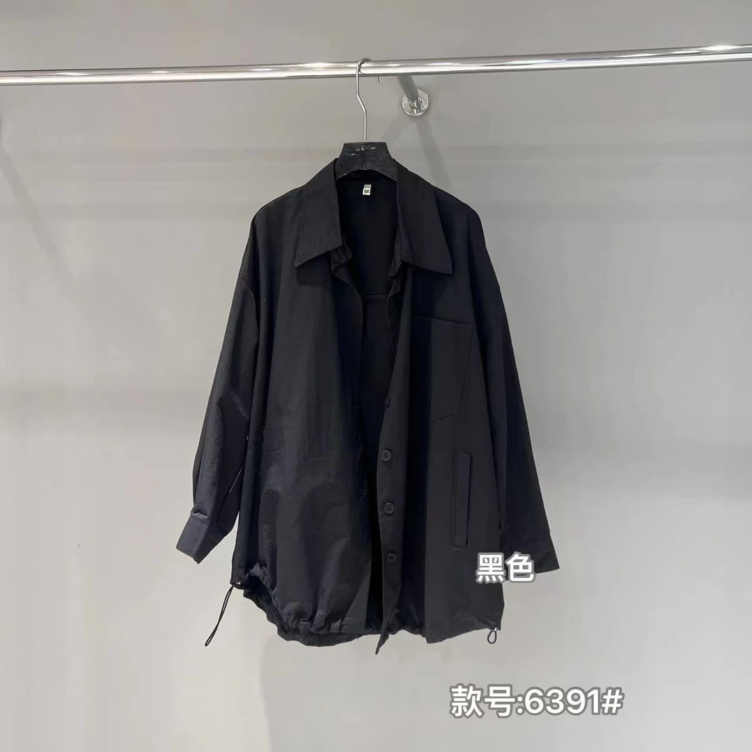 杨杨 潇家-韩式慵懒衬衫式外套6391