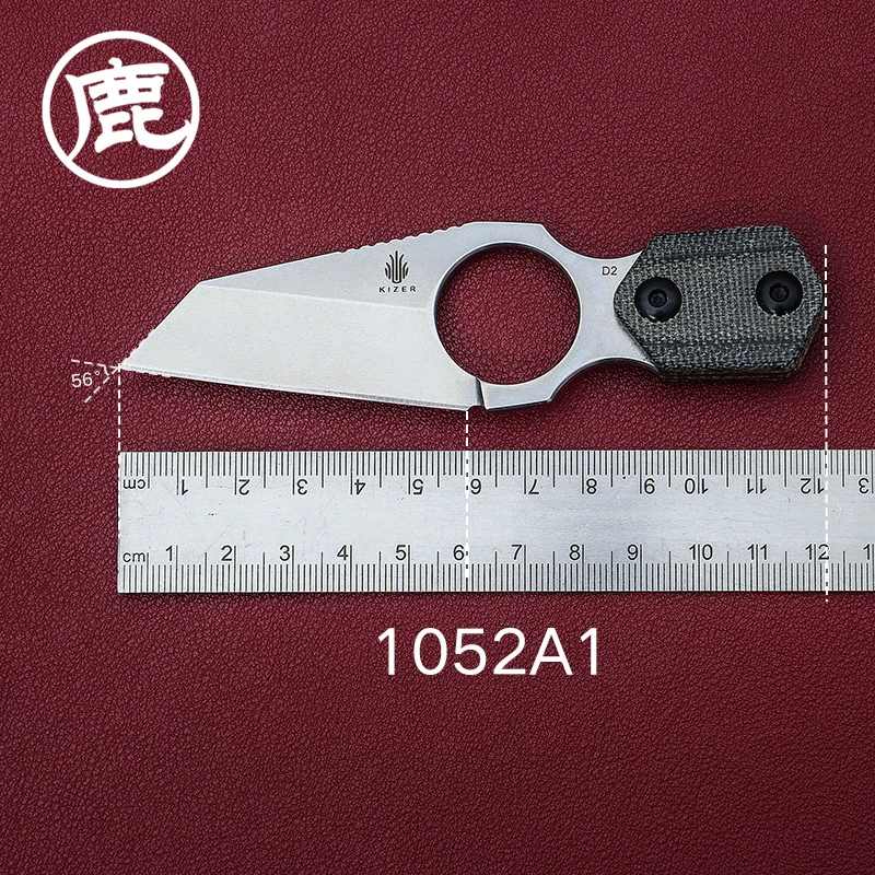 KIZER凯泽.Variable Wharncliffe户外装备小巧把玩便携1052A直刀