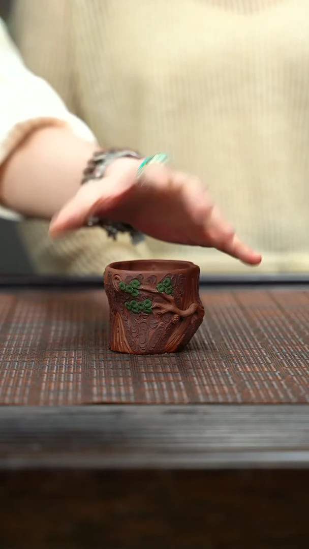 【闪购商品】紫砂茶壶树桩杯 紫砂 xs