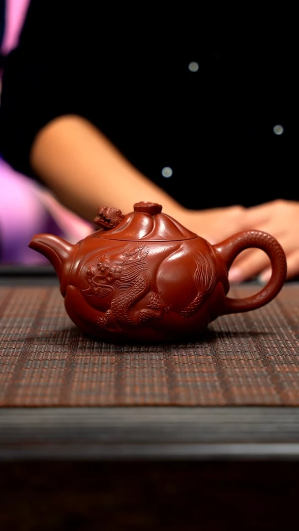 【闪购商品】紫砂茶壶鱼化龙 紫砂