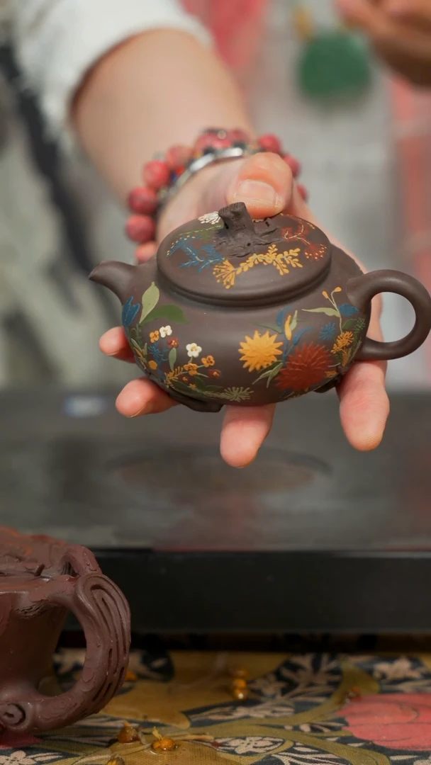 【闪购商品】紫砂茶壶牡丹花园