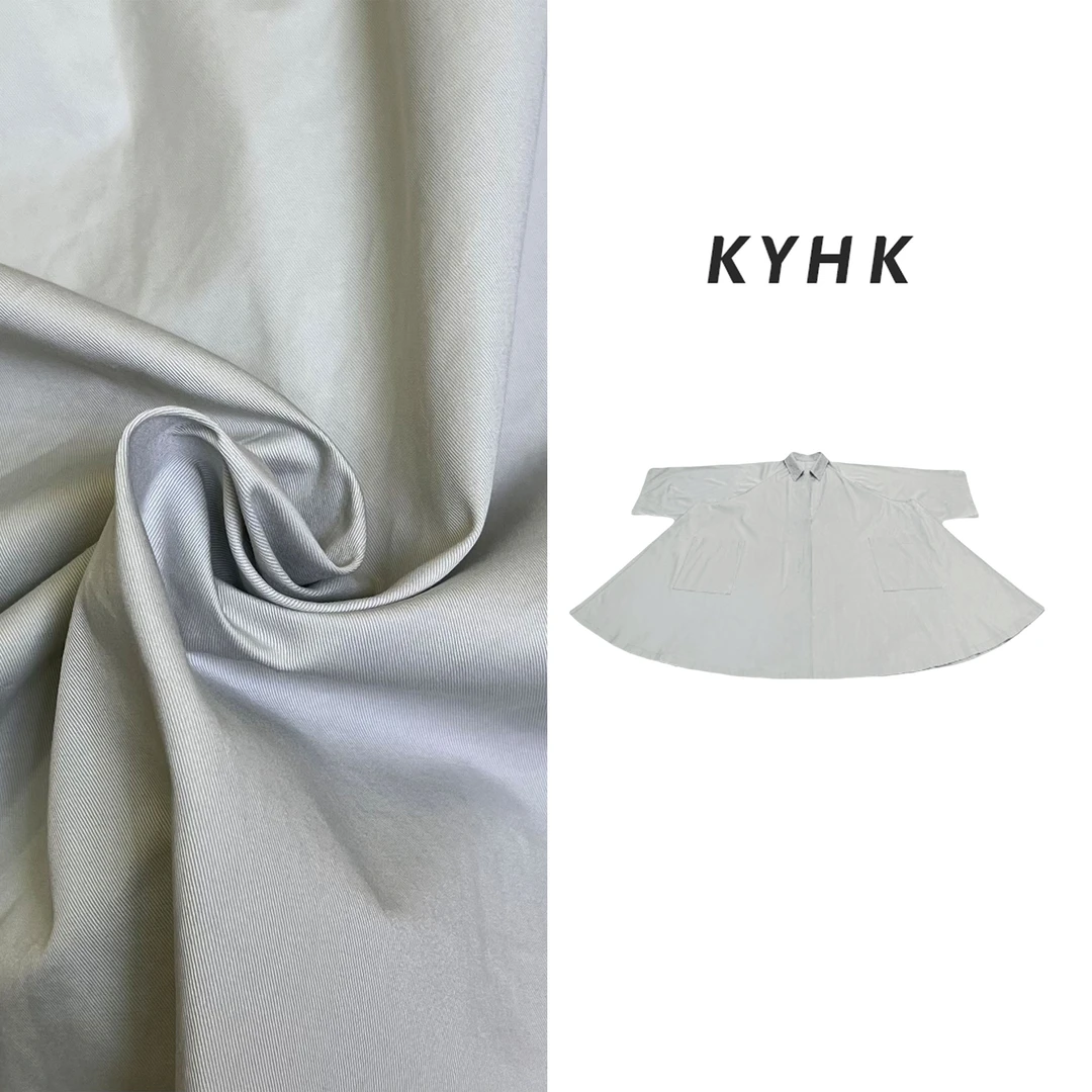 KYHK 极简宽松大摆翻领A字廓形风衣240941