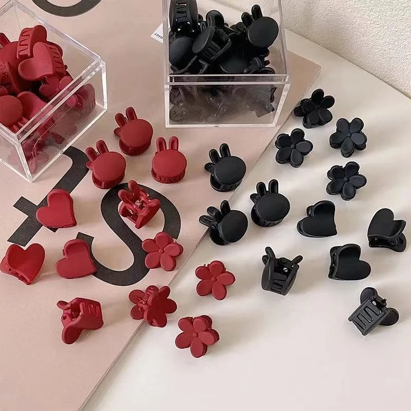 磨砂小抓夹公主头小号刘海夹侧边发夹顶夹女编发发卡子小夹子头饰