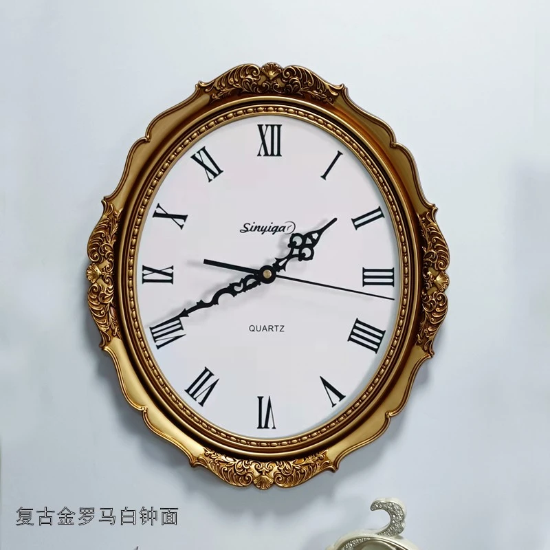 欧式钟表客厅挂钟静音餐厅2025表挂表时尚轻奢酒店美式钟表