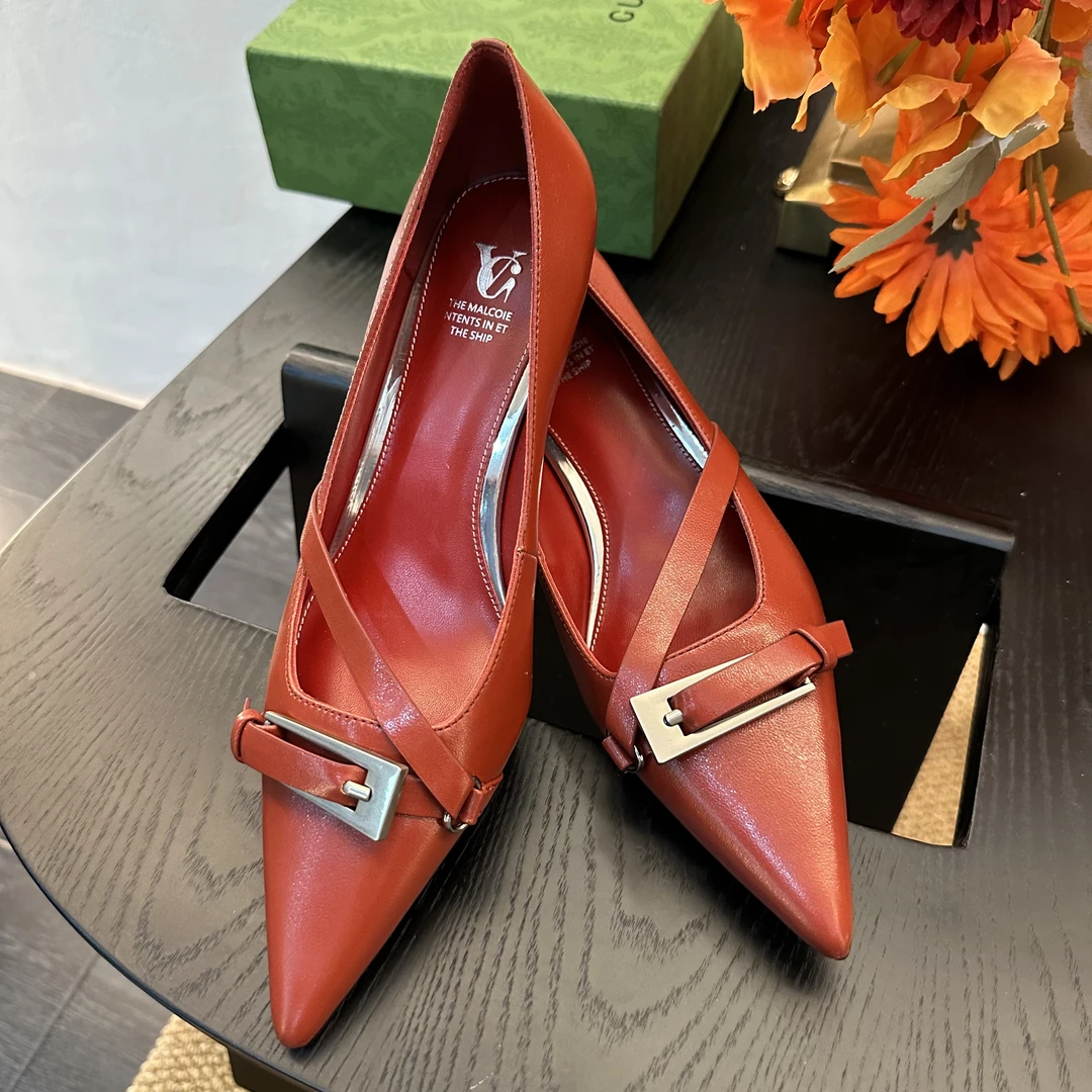 DJ时尚单鞋-A3327红色