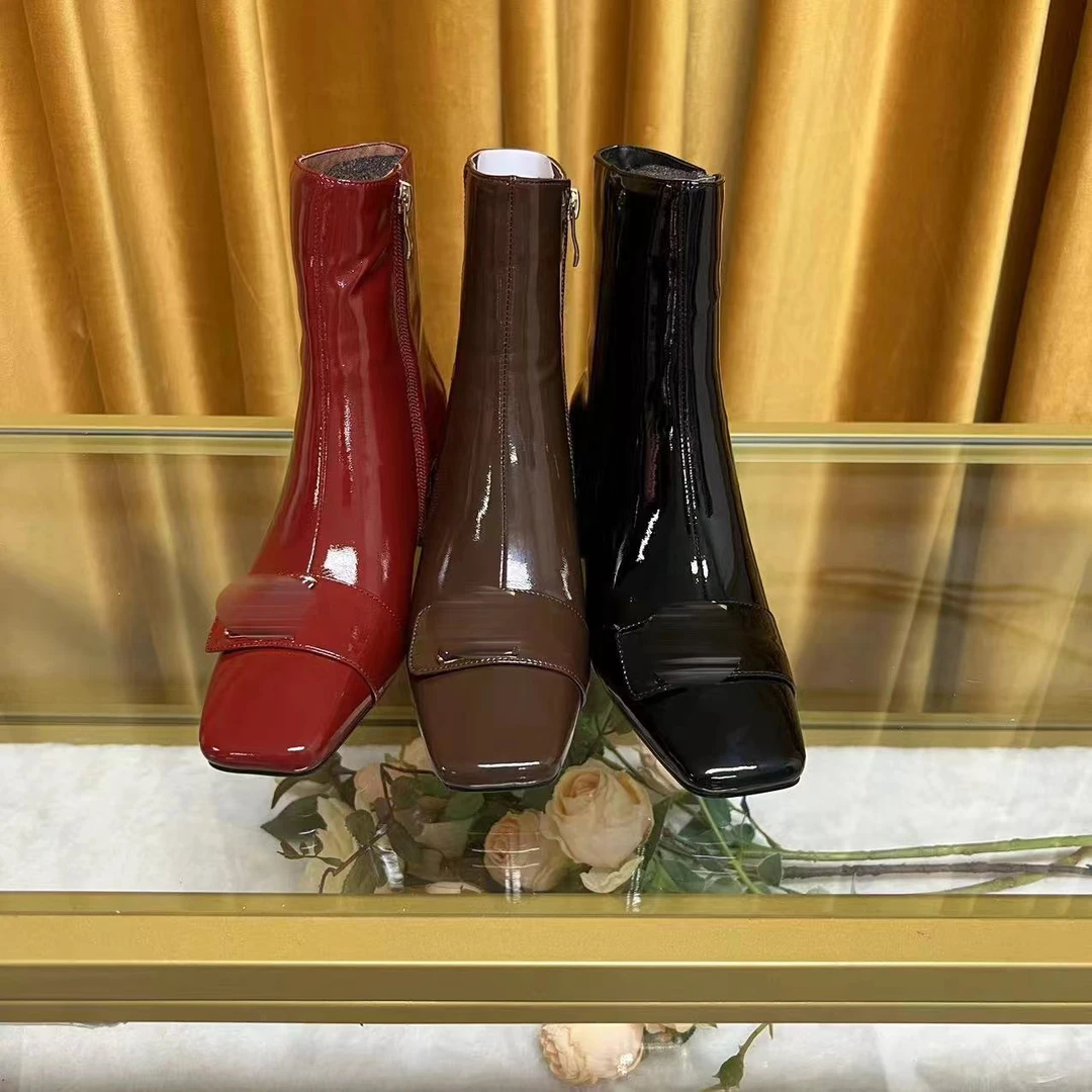 DJ棕时尚短靴-A2131棕色