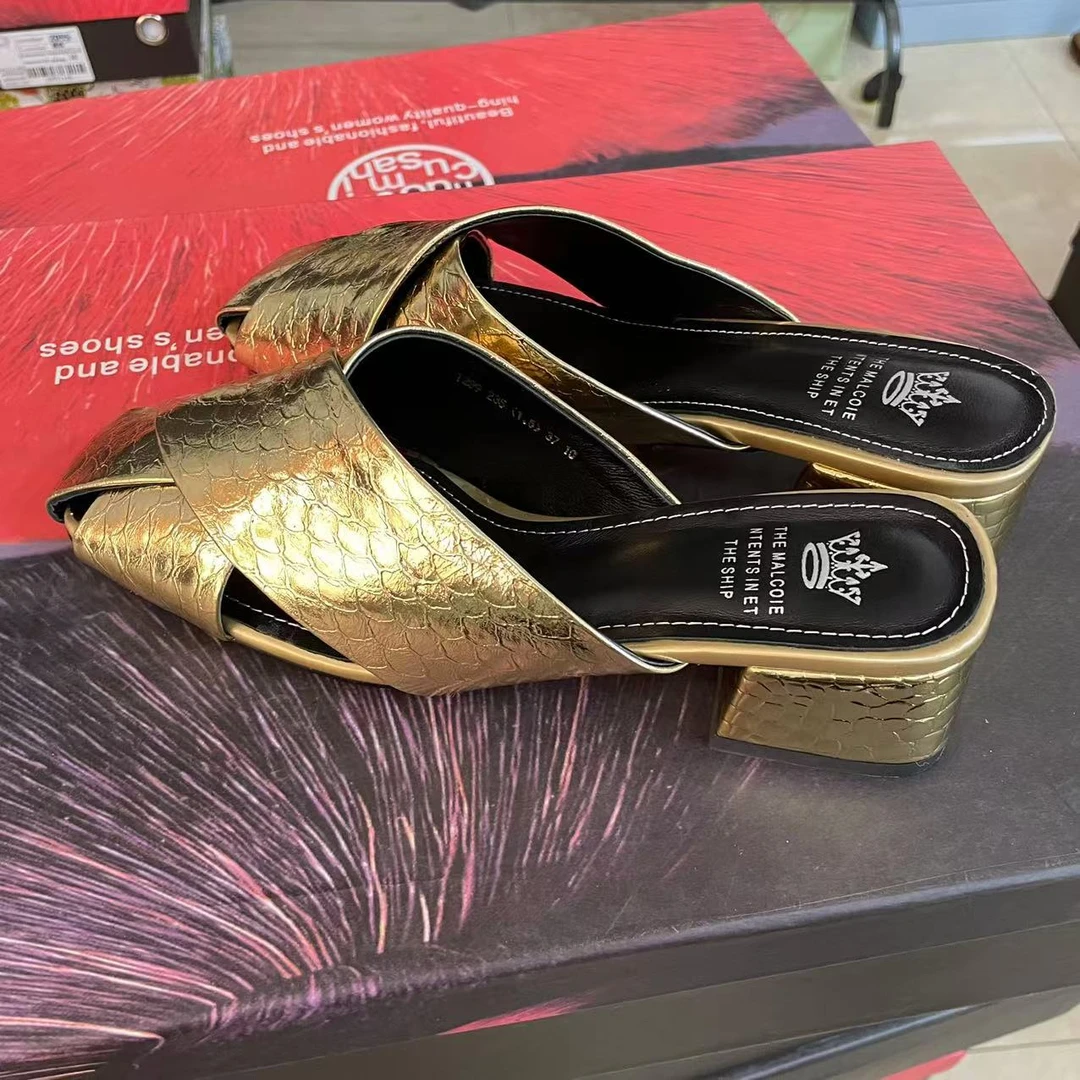 DJ时尚拖鞋-A1299金色