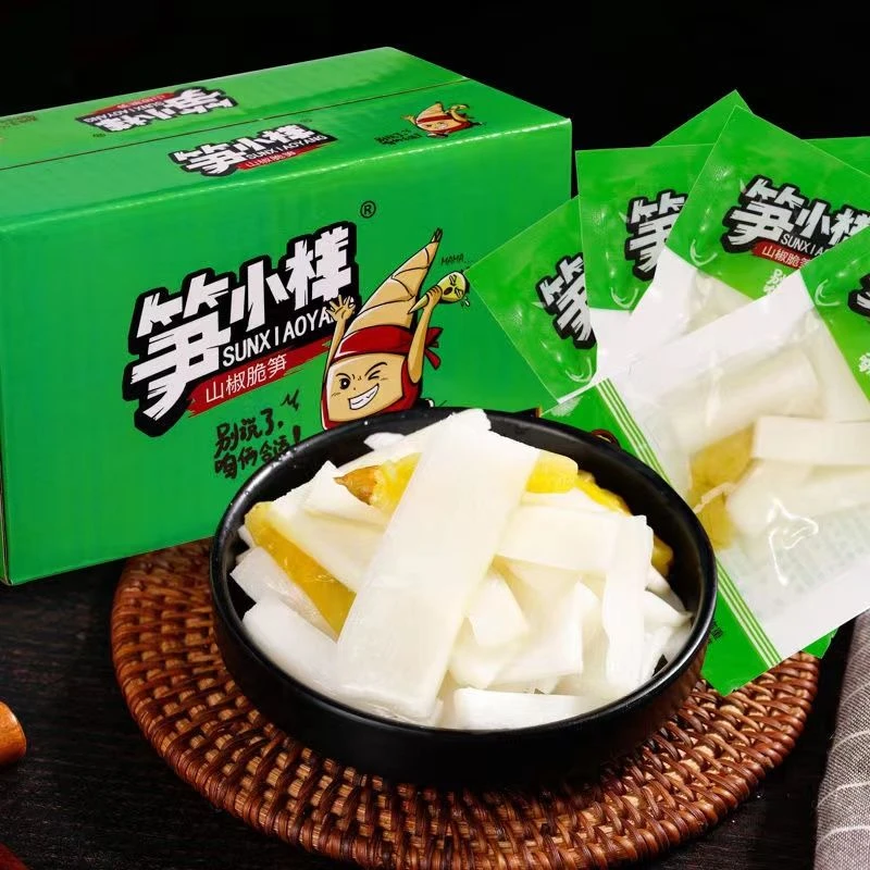 脆爽笋小样泡椒脆笋新鲜山椒竹笋条笋片酸辣零食休闲开袋即食25克