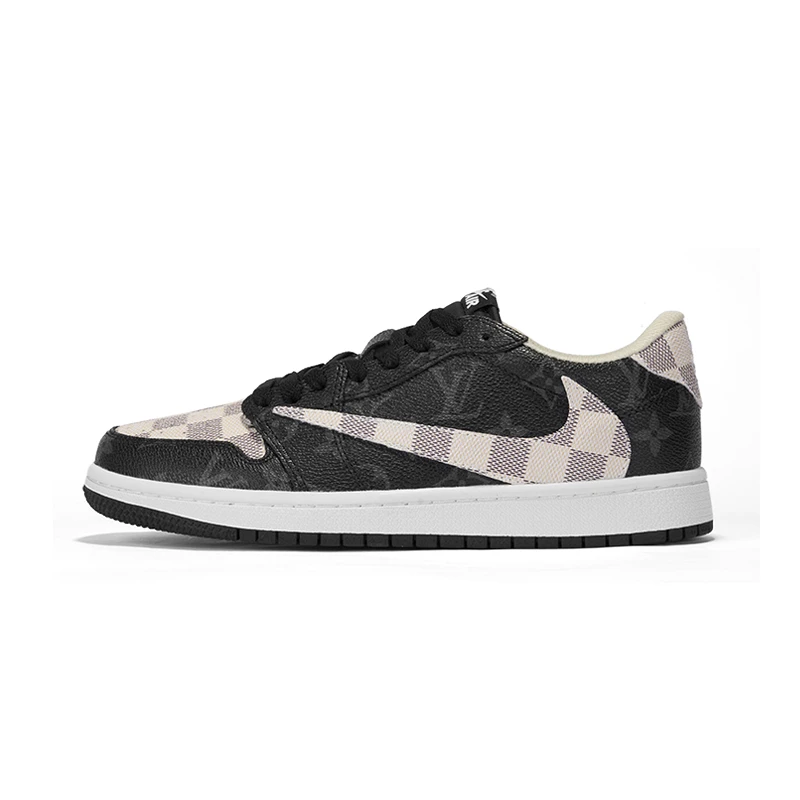 Nike/耐克 Air Jordan 1 棋盘格复古潮流运动休闲鞋【定制球鞋】