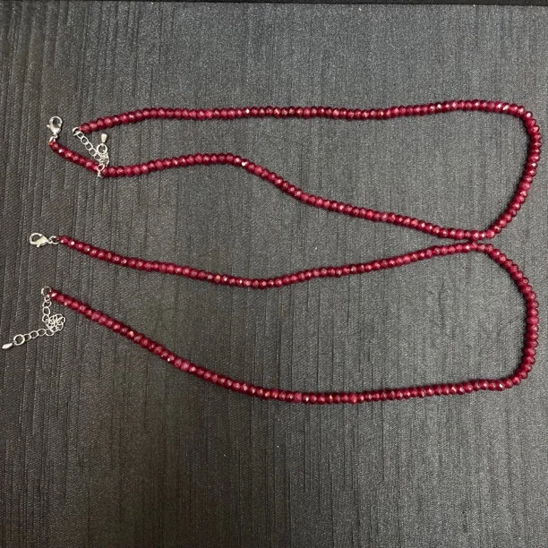 红宝石切面项链4m+（多样性发一个）647