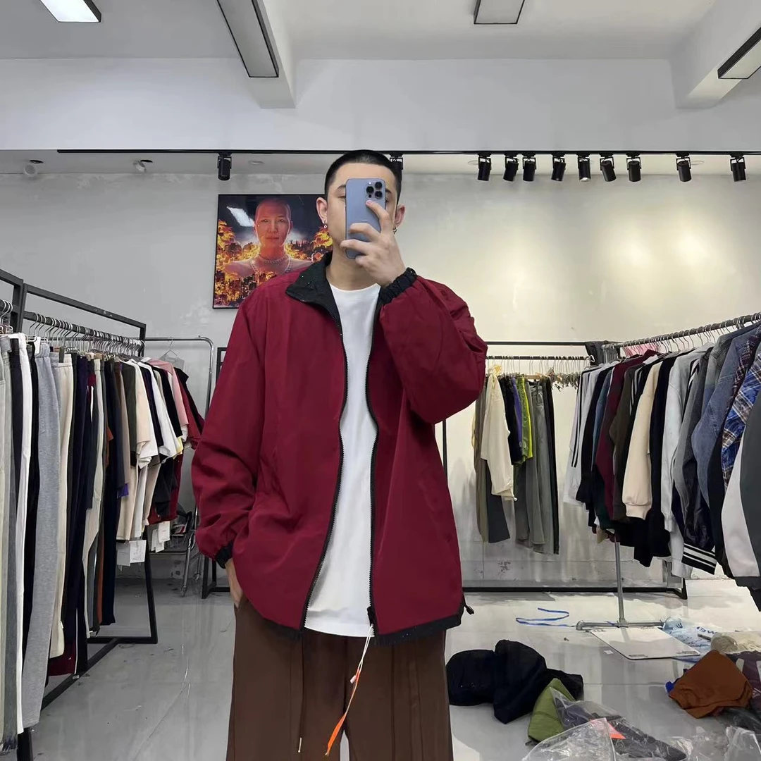 811春秋新款满天星双面穿时尚宽松外套潮流夹克