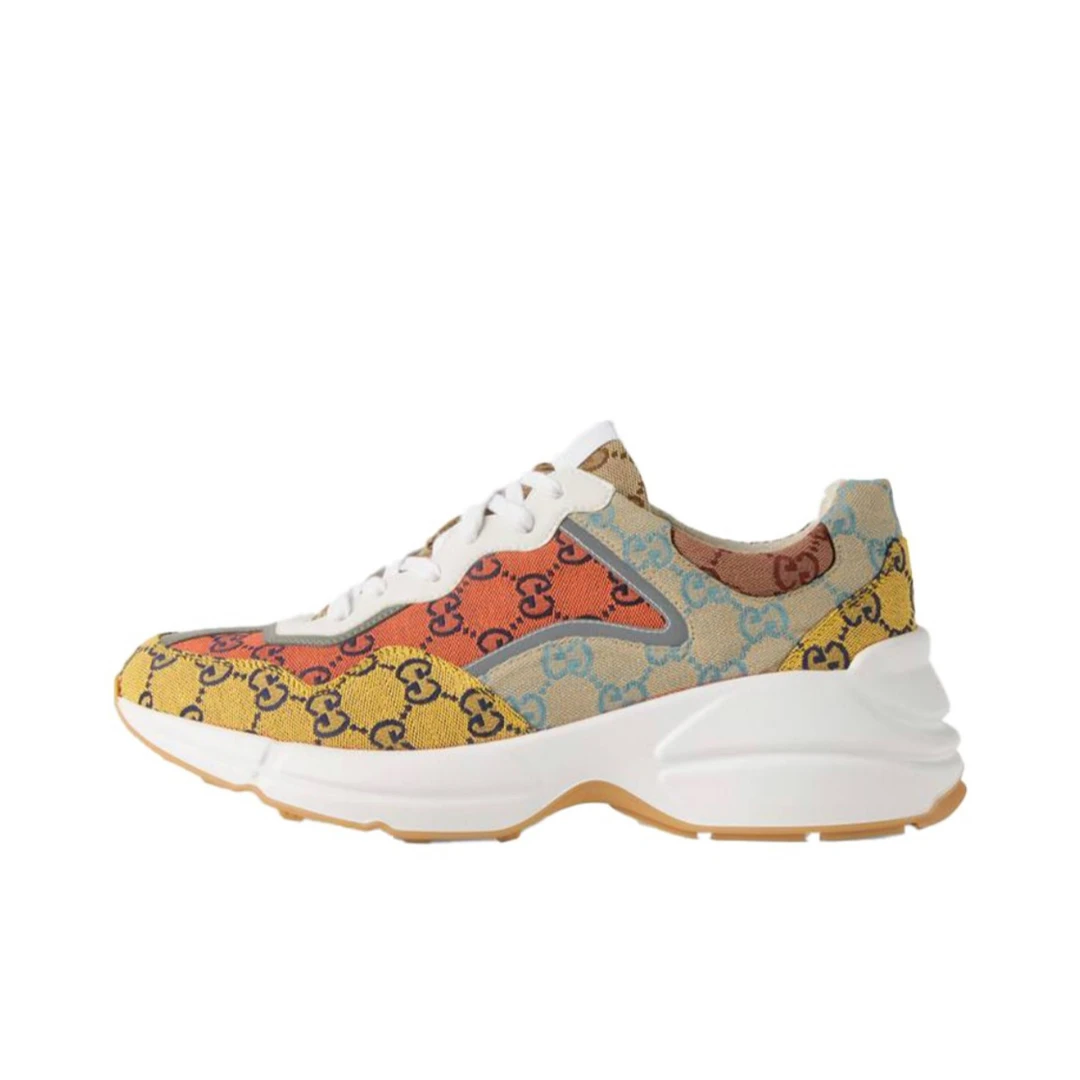 全新未使用 GUCCI/古驰 Rhyton Multicolor系列休闲潮低帮老爹鞋