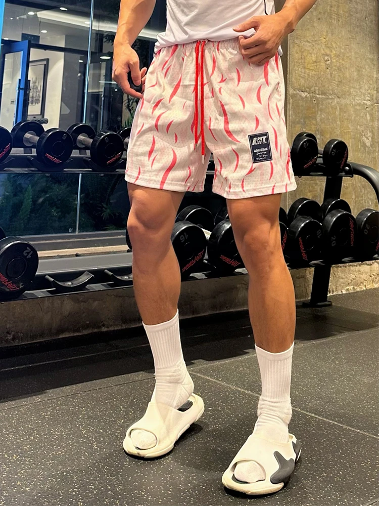 美式大网眼短裤andtime速干运动训练街头【柳叶刀】复古四分裤球裤