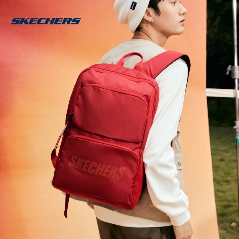 Skechers斯凯奇书包学生男女运动旅行休闲轻便双肩背包户外双肩包