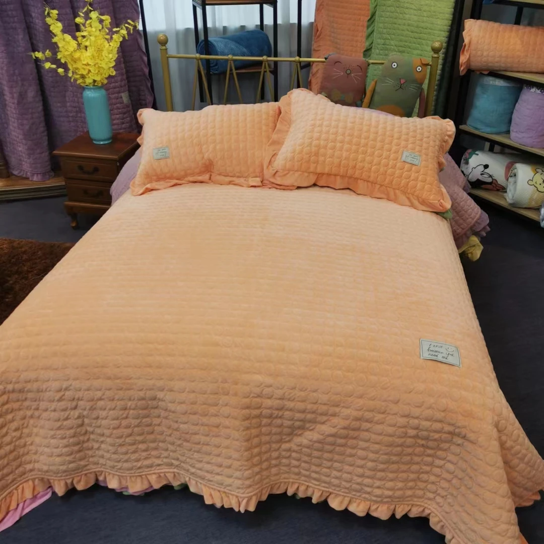【雕宝宝】高克重婴儿绒宝宝绒大尺寸床盖榻榻米可机洗双面四季通用
