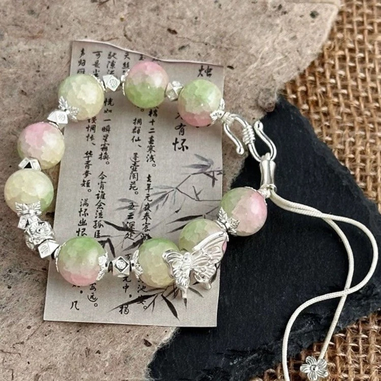 朦胧渐变.氛围感新中式蝴蝶手串28425