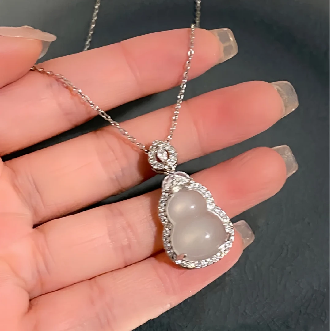 新中式.国风冰透葫芦项链28459