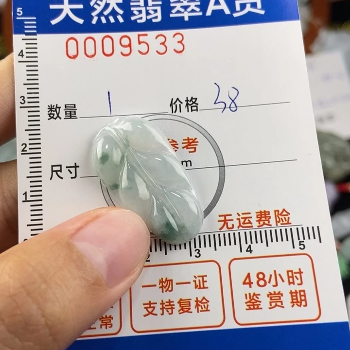 翡翠颈饰未镶嵌叶子