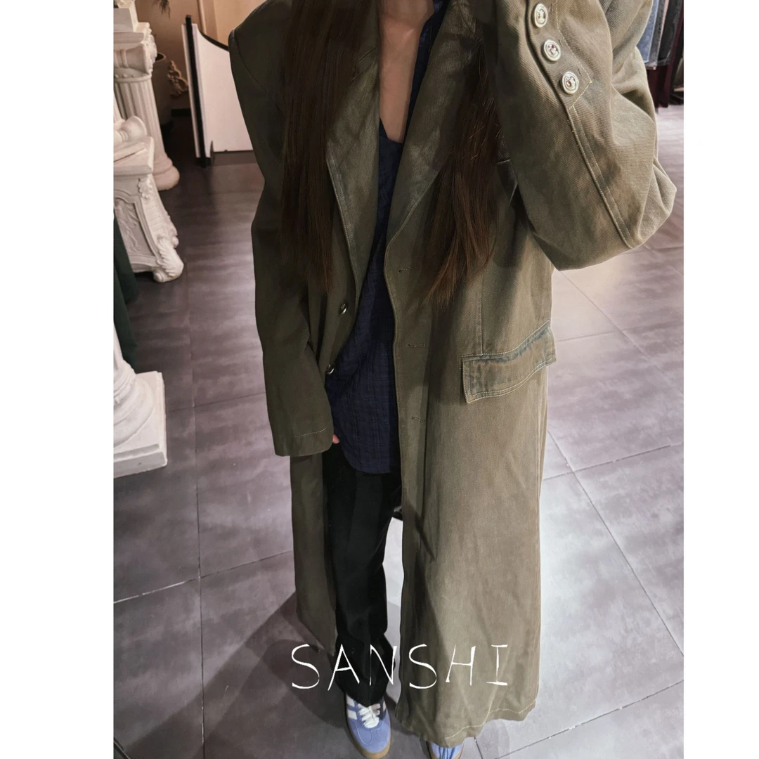 纯棉时尚纯棉长款宽松版冬季大衣