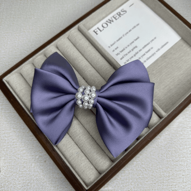 卓菲【福利款缎面蝴蝶结弹簧夹小范亲手制作】