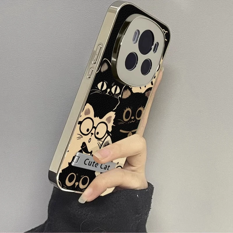 适用华为荣耀magic7手机壳卡通萌系猫咪Magic6小羊皮带支架Magic5