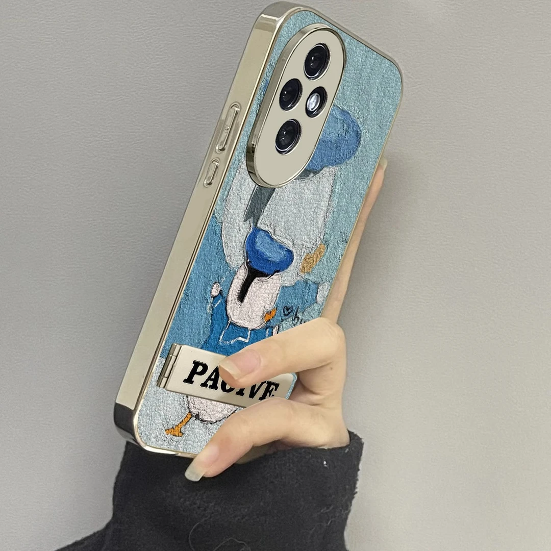 唐老鸭适用荣耀200手机壳100新款90gt防摔80皮质70pro+男60se女款