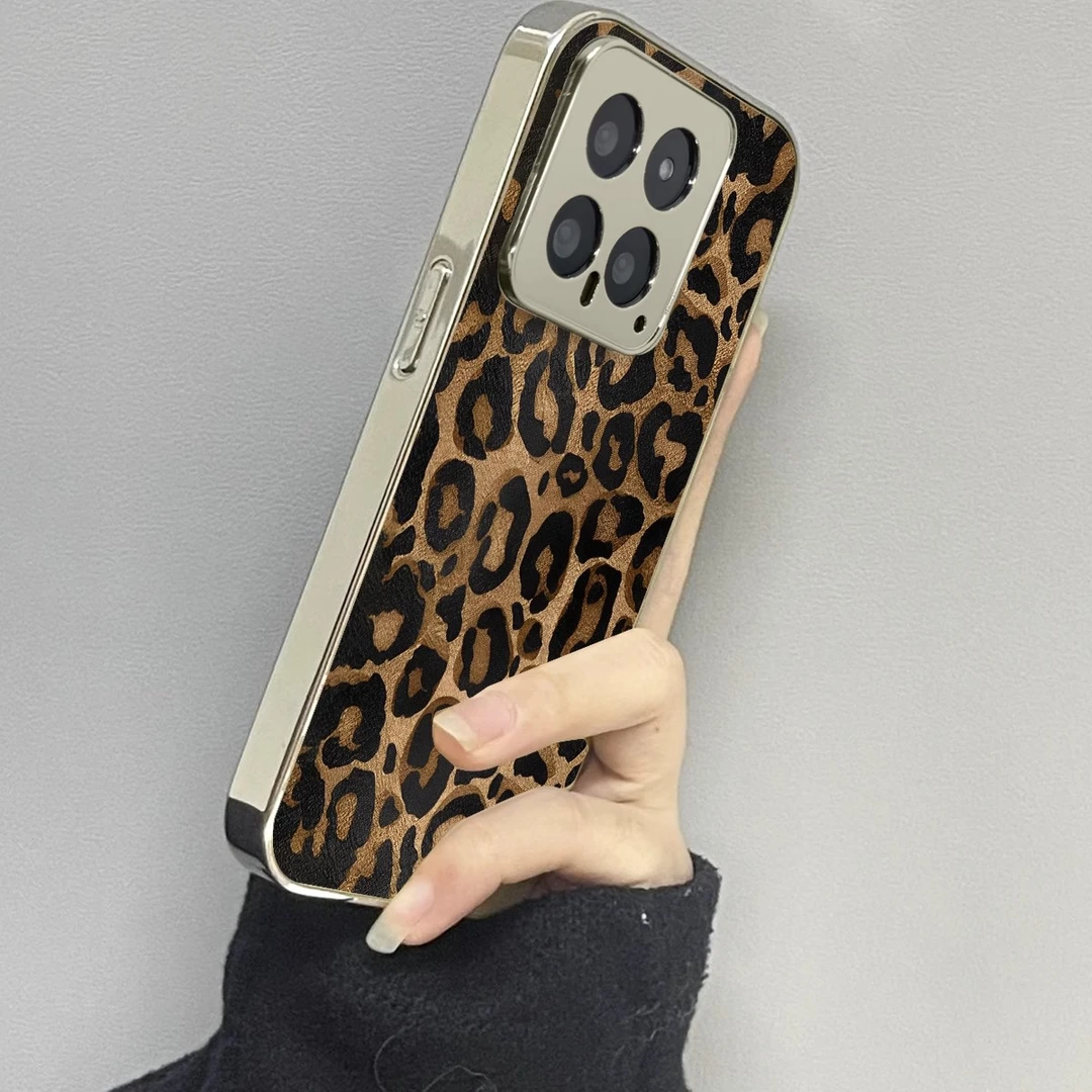 小众豹纹适用小米14手机壳13新款12x12spro10s男k70ultra女款k60