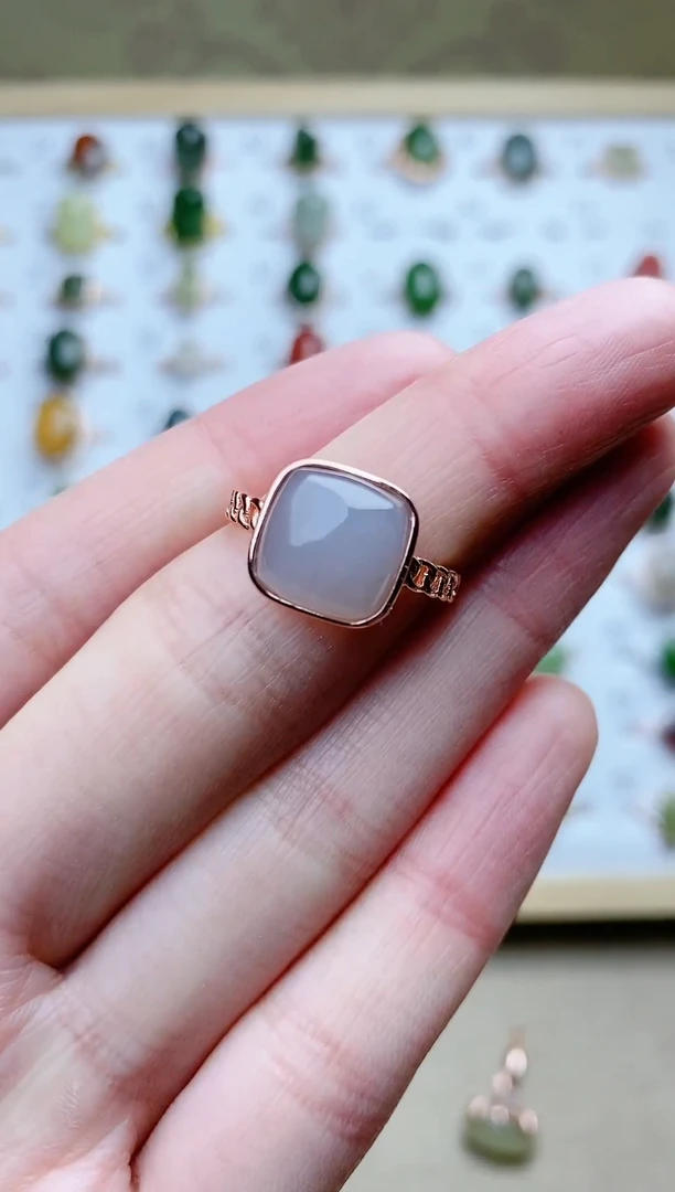 【闪购商品】和田玉戒指银S925镶嵌多样性发货