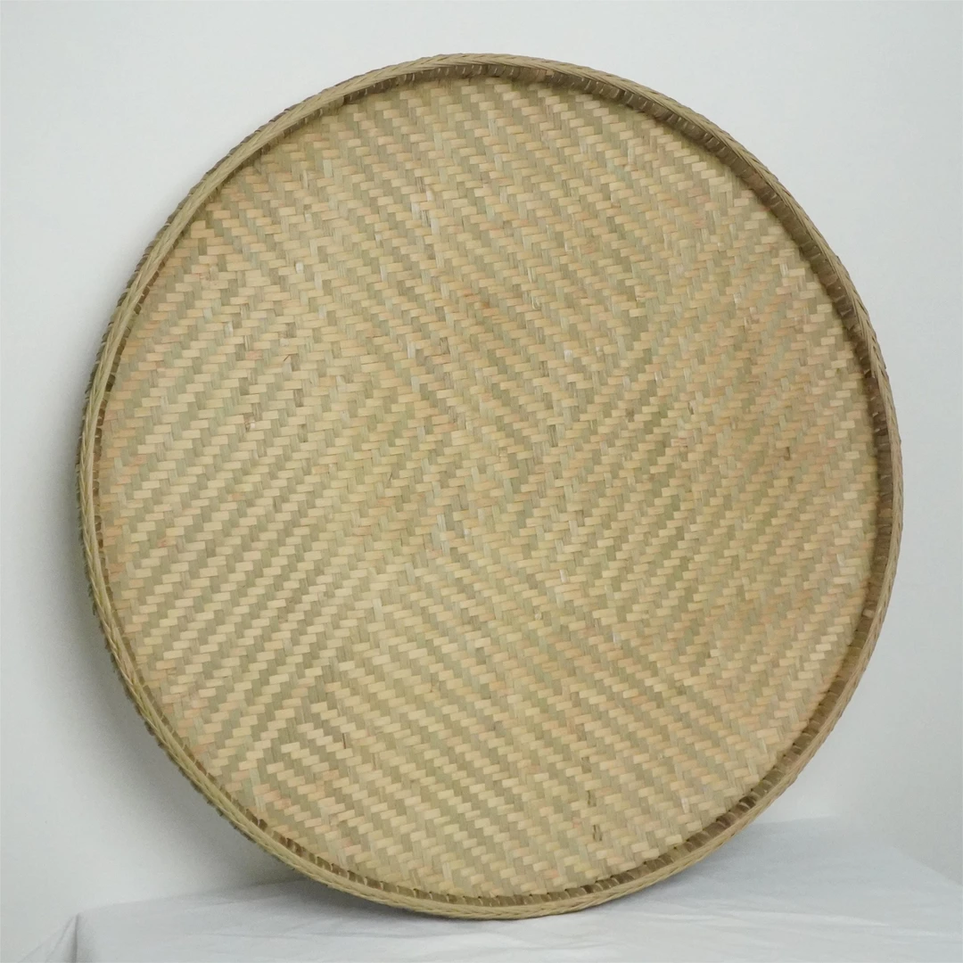 【细蔑精编簸箕】非物质文化遗产竹编晾晒粮食干货家用老式青篾簸箕