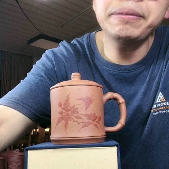 段泥茶杯竹节容量350