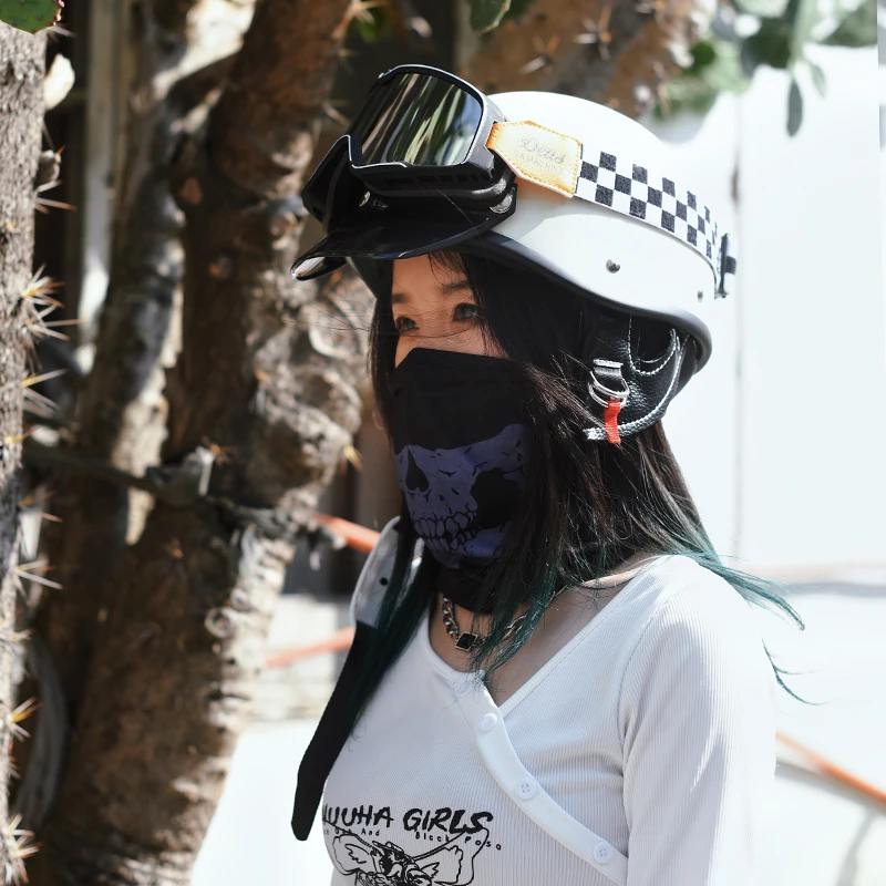 cycking【重庆摩博会同款】摩托车头盔小半盔25款3CA踏板复古巡航