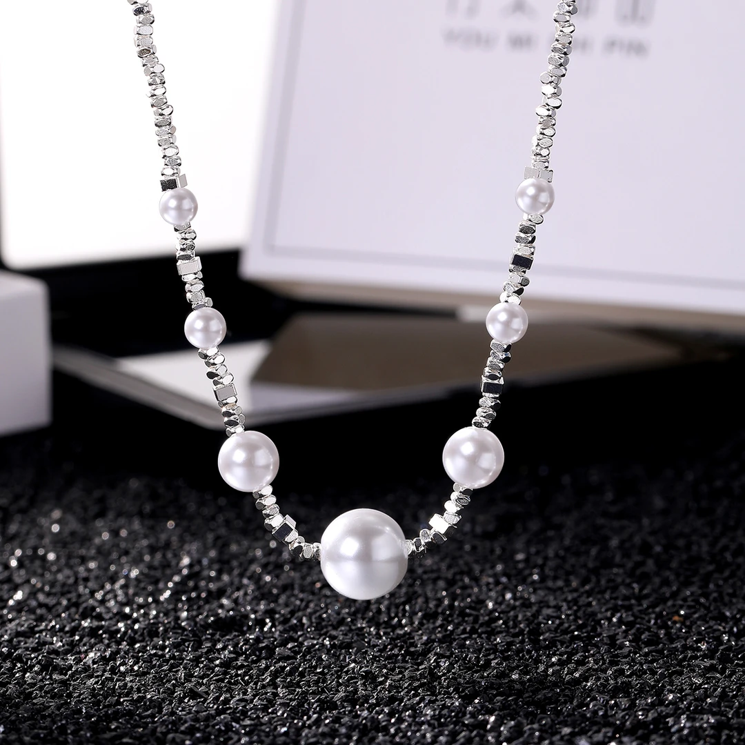 【拍下有赠品】七珠碎银子夏季百搭项链 （赠延长链）