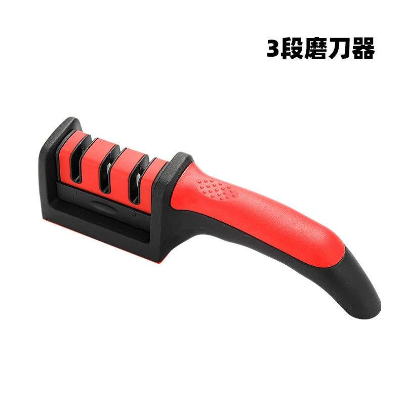 阳江磨刀器磨刀石家用酒店家用厨房小工具三档手动磨刀器 af