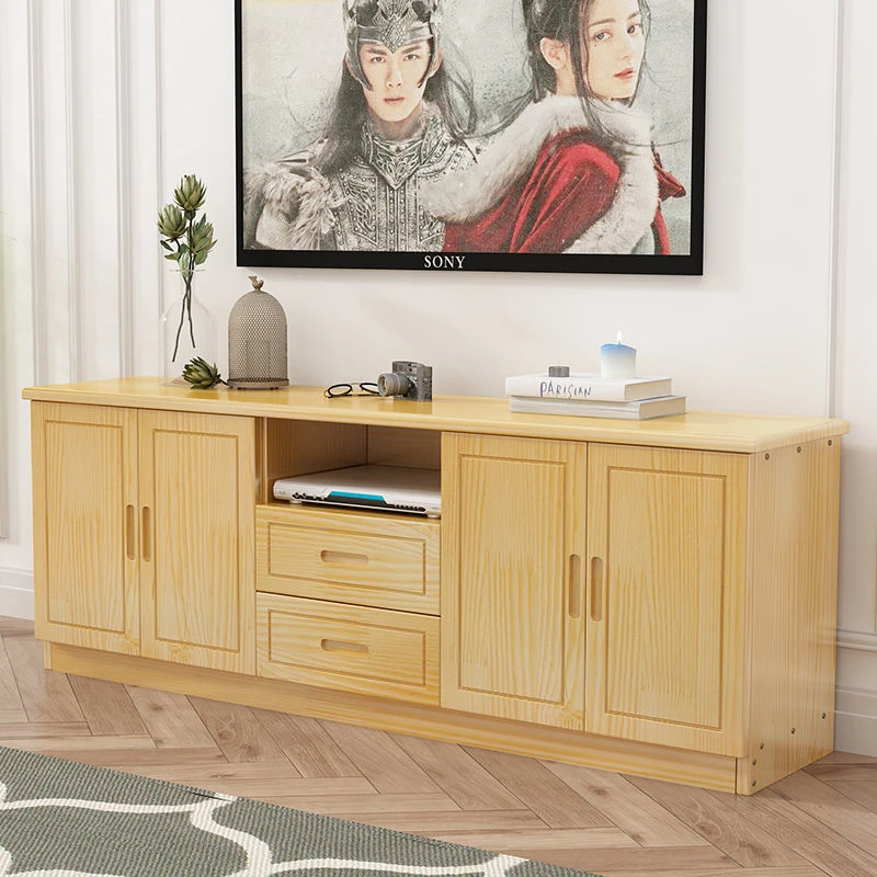 定制 实木电视柜简约松木电视机柜组合家具客厅柜卧室柜储物柜
