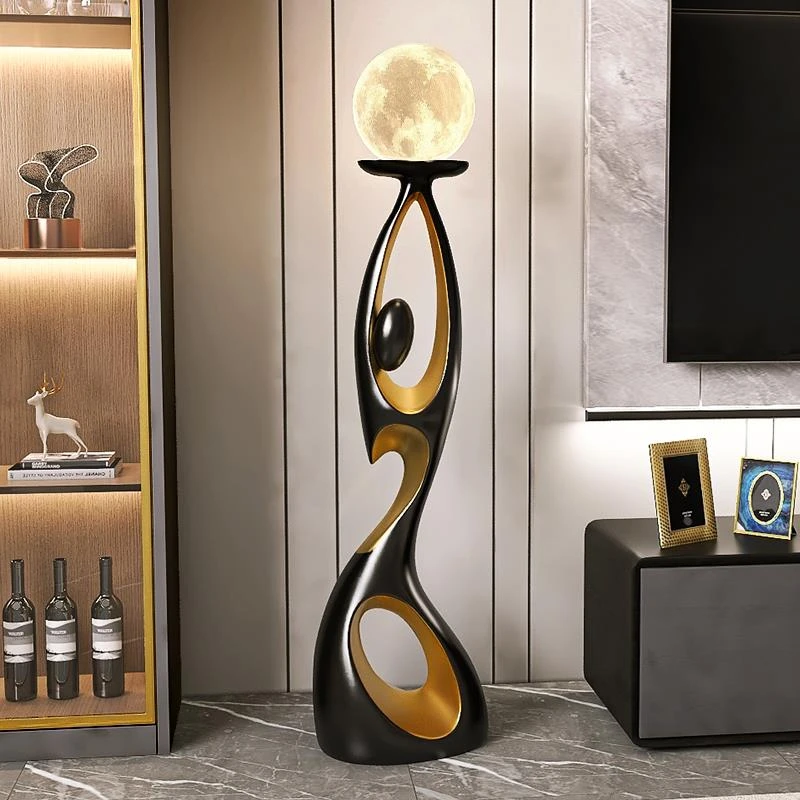 大型落地灯客厅电视柜旁艺术摆件轻奢高级家居装饰品乔迁新居礼品