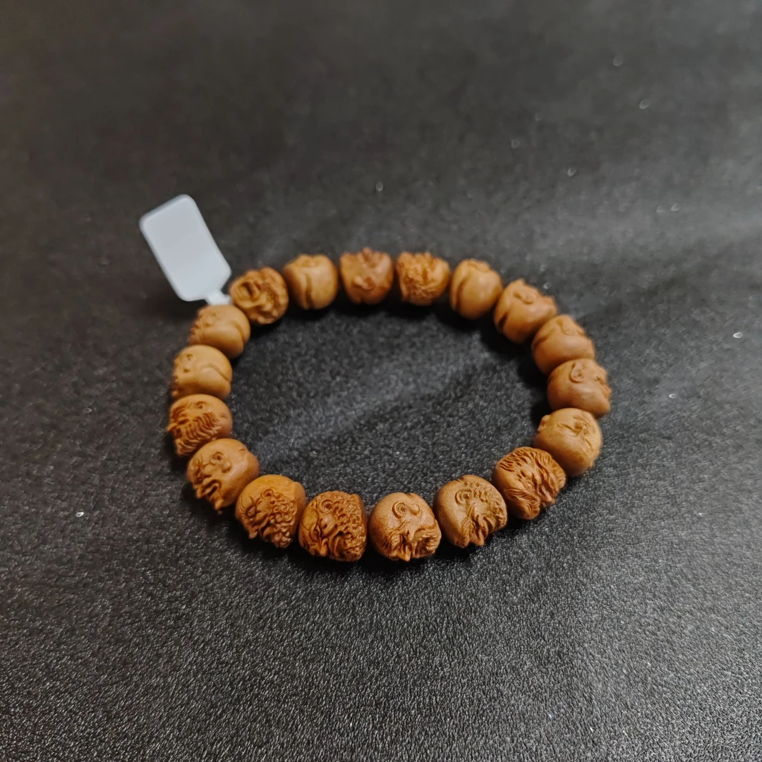 SC206-檀香十八罗汉单圈手串