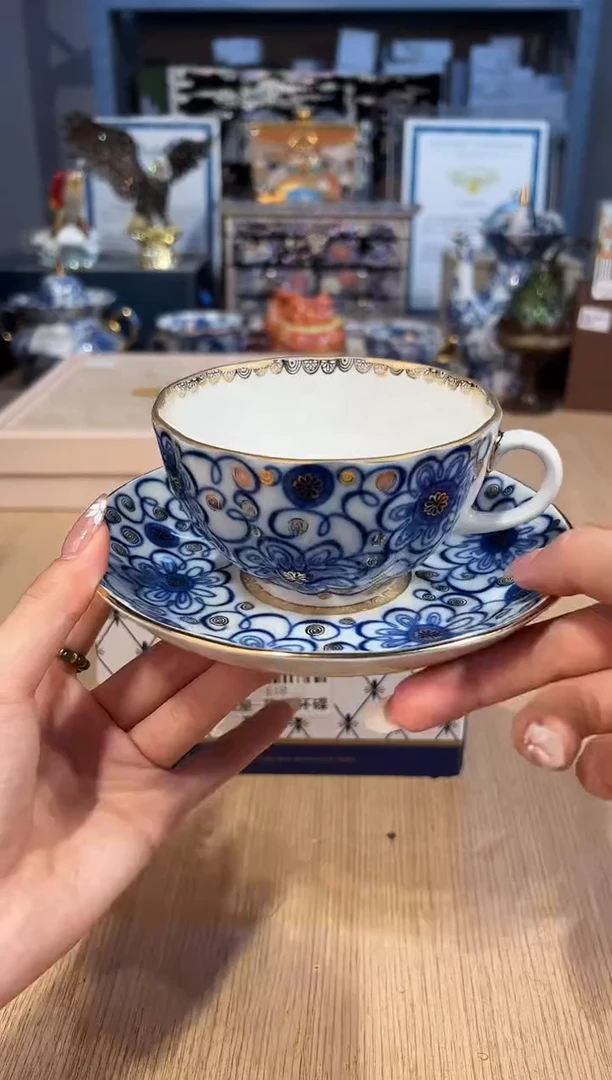 【闪购商品】杯91俄皇花簇一杯一碟