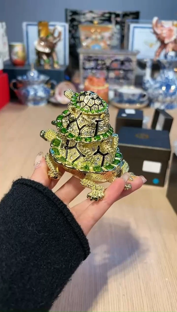【闪购商品】如图202绿色三层叠叠龟
