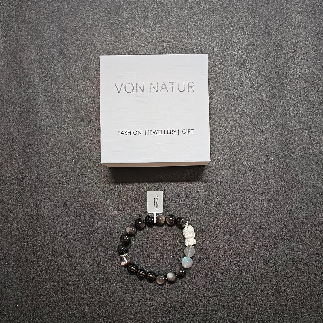 VON9-黑色手串 猛犸雕