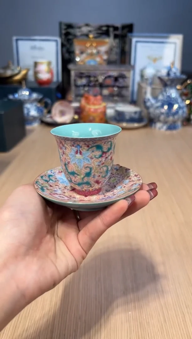 【闪购商品】陶如图100花开盛世闻香杯碟