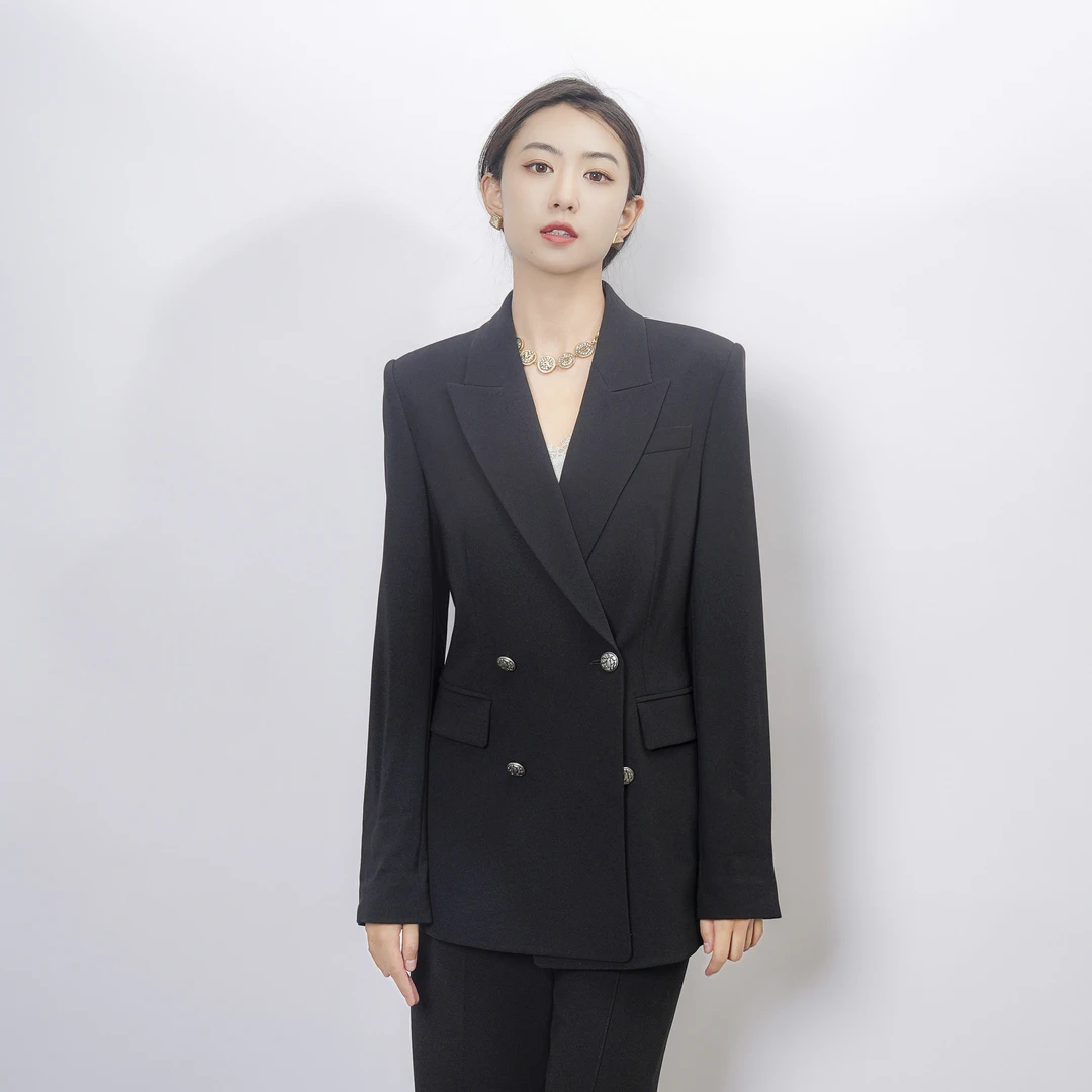 AMASS/阿玛施阿玛施休闲气质中长款长袖外套西装5492005