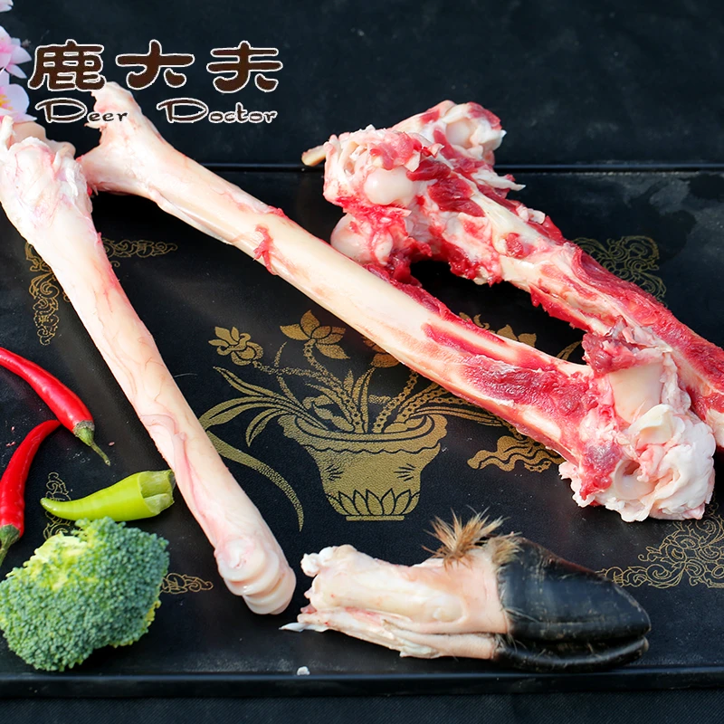 鹿大夫养殖鹿骨 腿骨 带蹄保真 顺丰空运包邮  经过检验检疫
