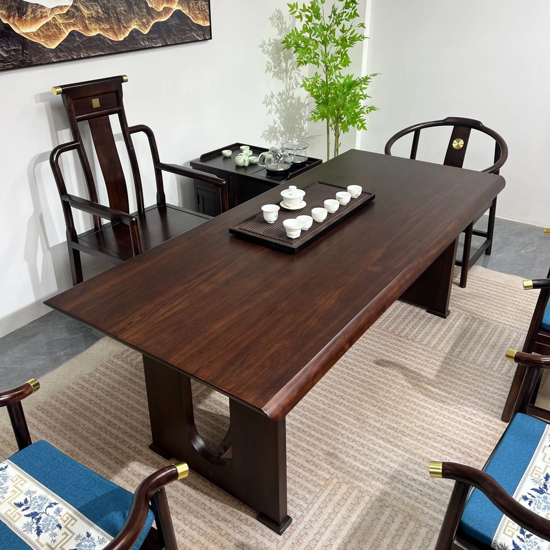 【专属链接】大板茶桌椅组合新中式家用茶几办公室禅意干泡茶台茶桌