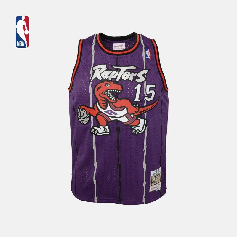 NBA-猛龙队 文斯.卡特大童球衣 儿童篮球训练服 速干透气运动服