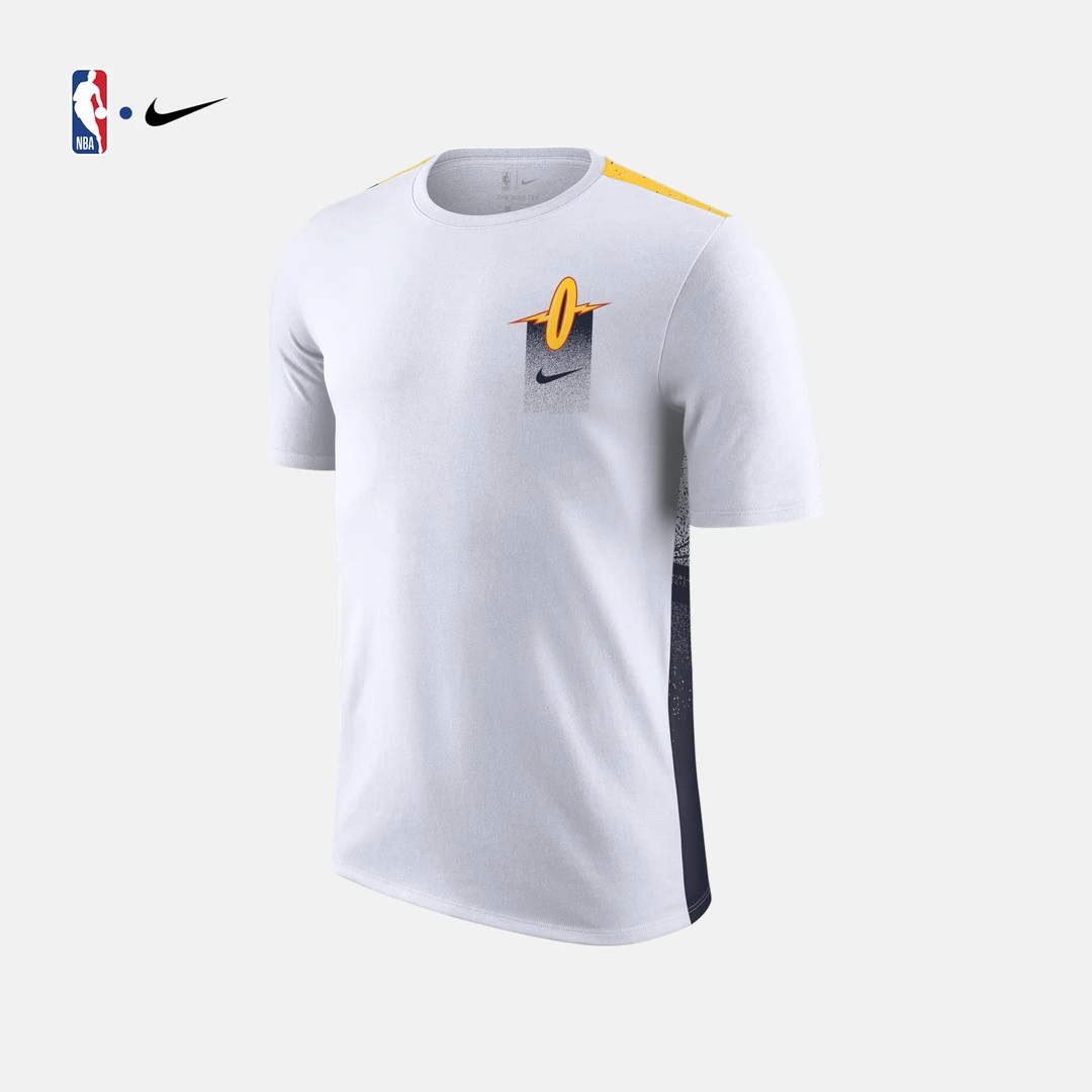 勇士队City Edition男子运动T恤NBA  CT9384-100休闲透气时尚夏季
