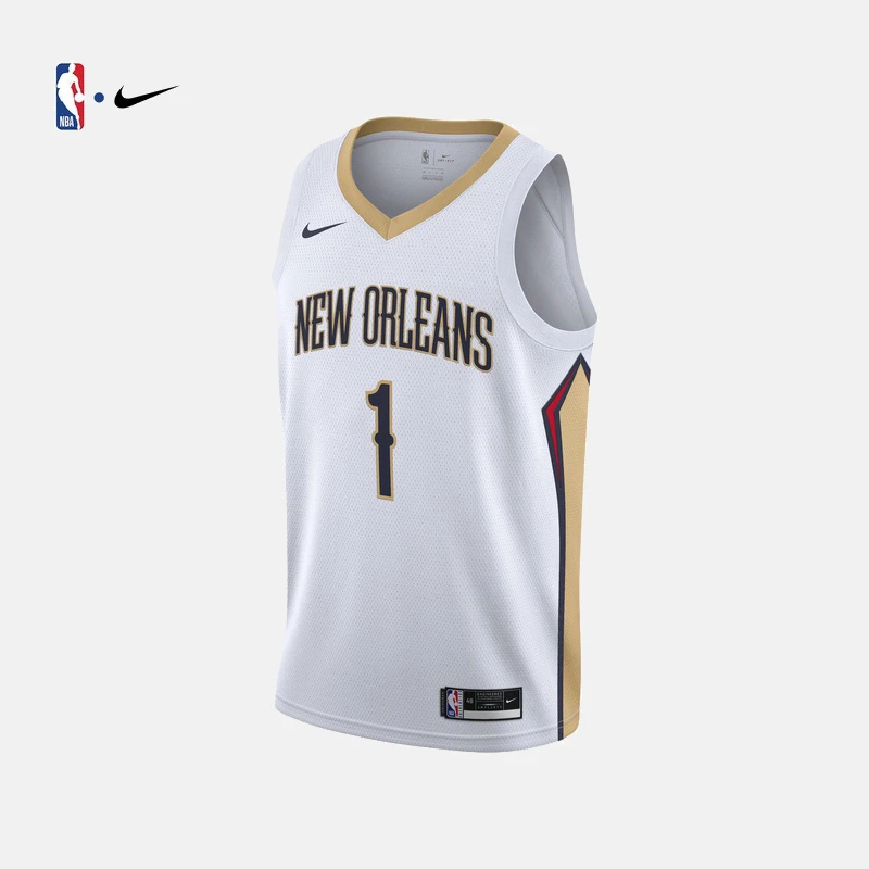 NBA官方2020赛季鹈鹕队锡安男子球衣训练服夏季宽松运动投篮服