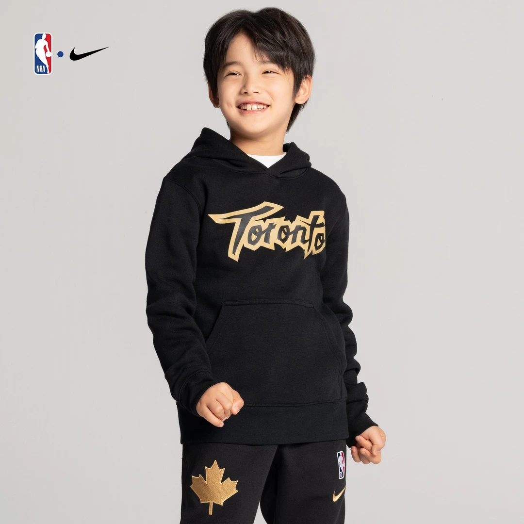 NBA-Nike Kids 多伦多猛龙队 大童卫衣 套头连帽衫 运动休闲卫衣