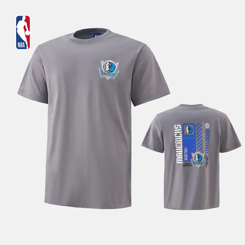 NBA官方ICON系列达拉斯独行侠队圆领T恤夏季透气宽松训练运动短袖
